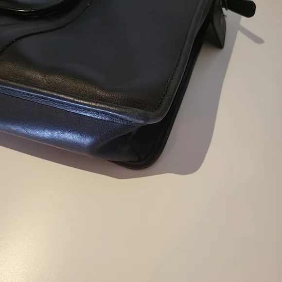 Coach Embassy Briefcase Portfolio Laptop Bag Black Leather076-8031